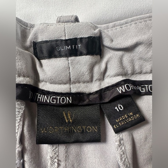 Worthington Slim Fit Gray Dress Pants Women’s - Picture 5 of 5